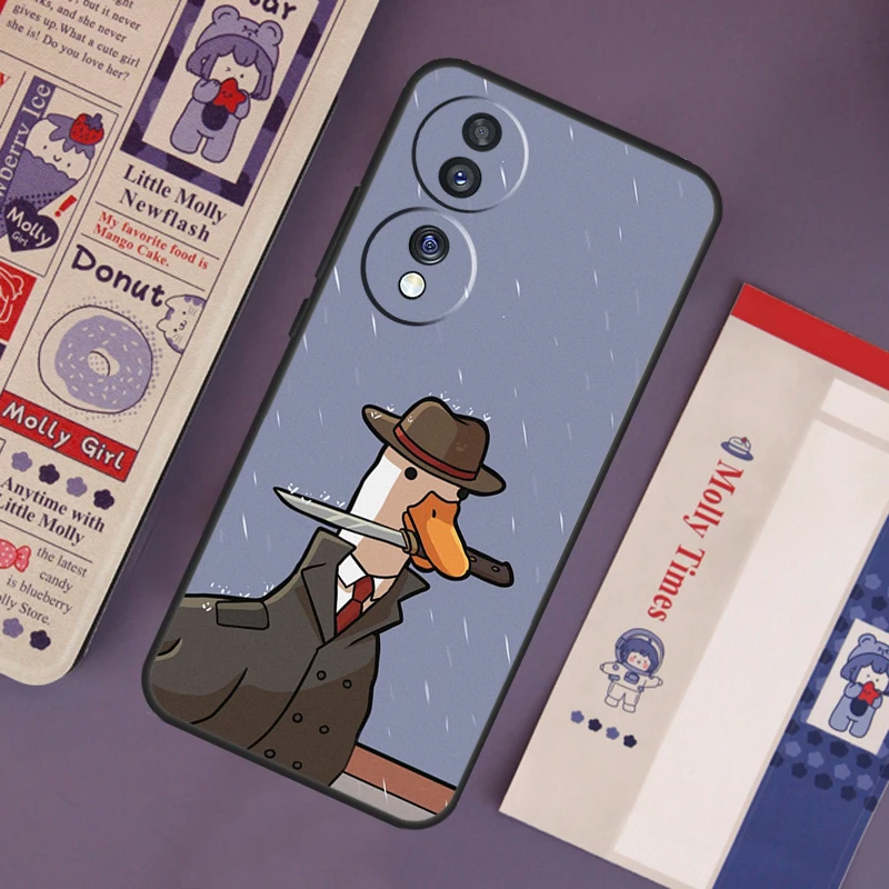 Adorable Cartoon Goose Protective Phone Case