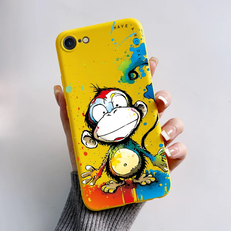 Stylish Painted Soft Silicone TPU Phone Case - 4.7'' Protective Back Cover