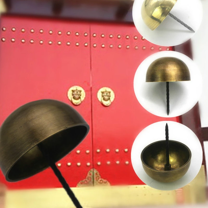 Tachuelas Retro De Latón Puro Sólido Como Clavos Antiguos Para Tapicería Para Muebles, Pasadores Decorativos Para Madera, Tachuelas De Alfombra, Tachuelas De Hardware, Clavos De Casquillo, Tachuelas