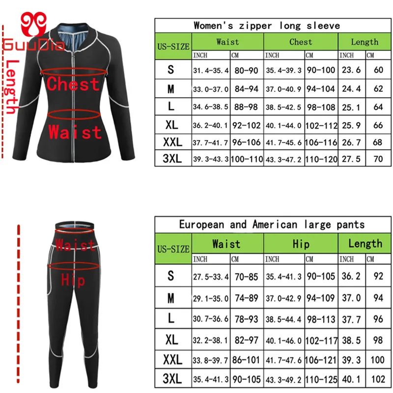GUUDIA Sauna Sweat Suits PU Leather Body Shapers Women Shaper Corsets Waist Trainer Body Building Corsets Sauna Shapers Sweating
