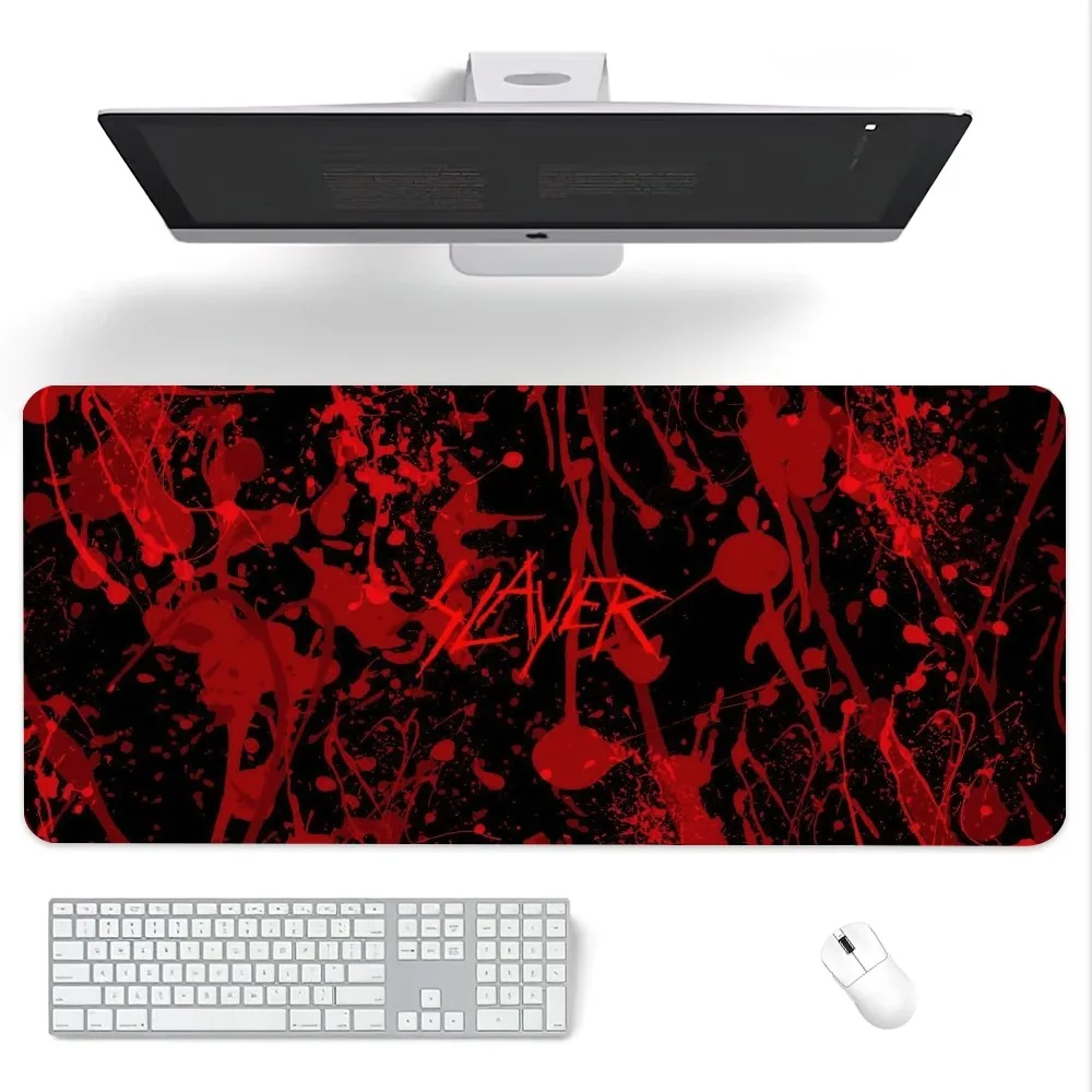Rock Band Slayer Reign This Night Mouse Pad Computer Laptop Gaming Office Wrist Guard Non Slip Keyboard Pad 4