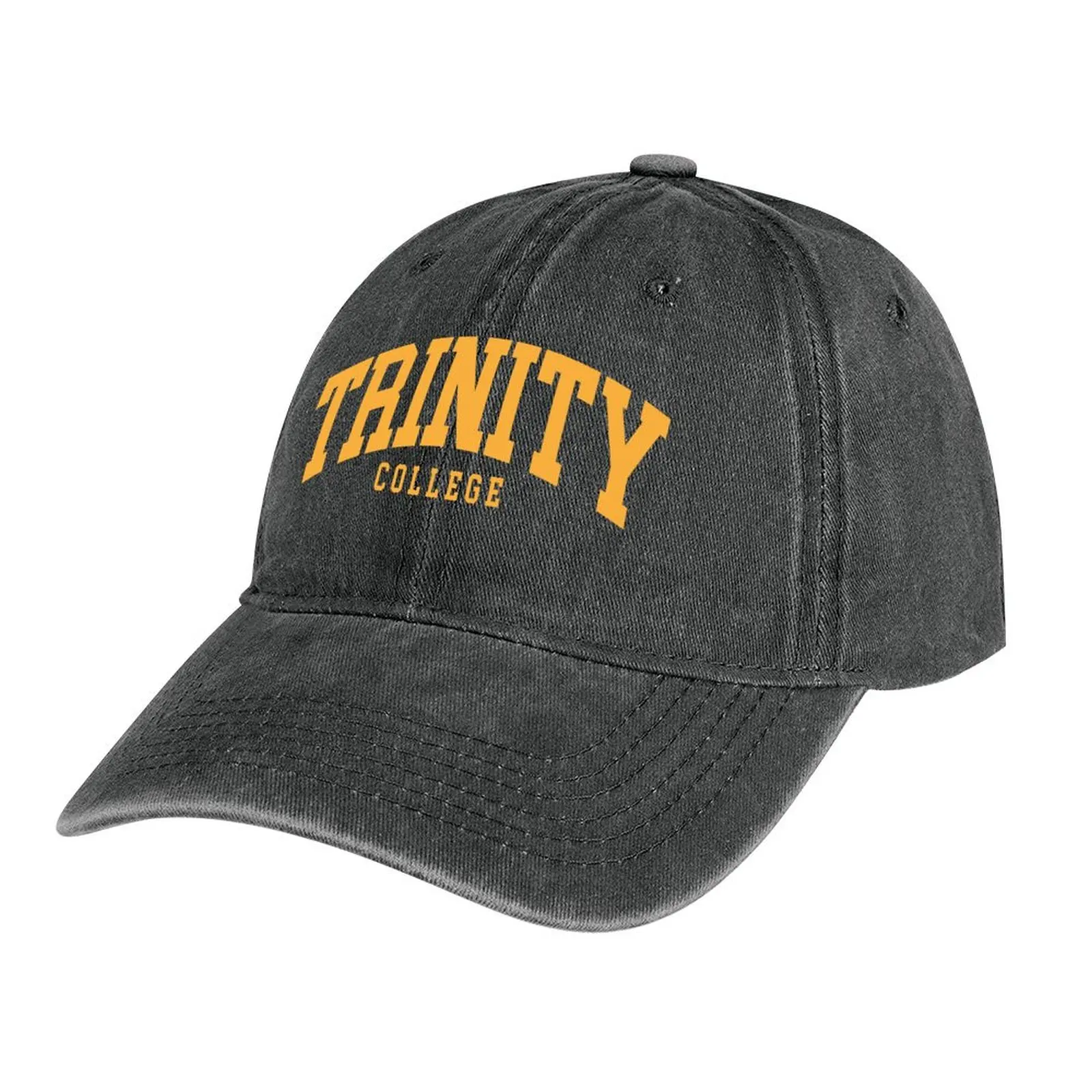 

trinity - college font curved Cowboy Hat Snap Back Hat birthday New In Hat Female Men's