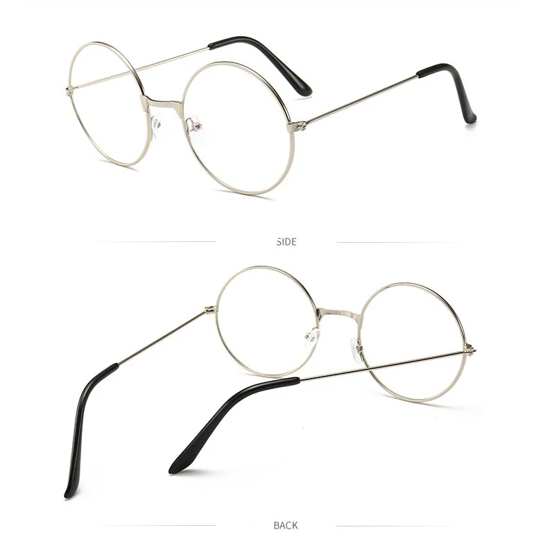 Männer und frauen retro rund blaulicht computer spiegel lesen spiele augenschutz deko brille – Detail 4