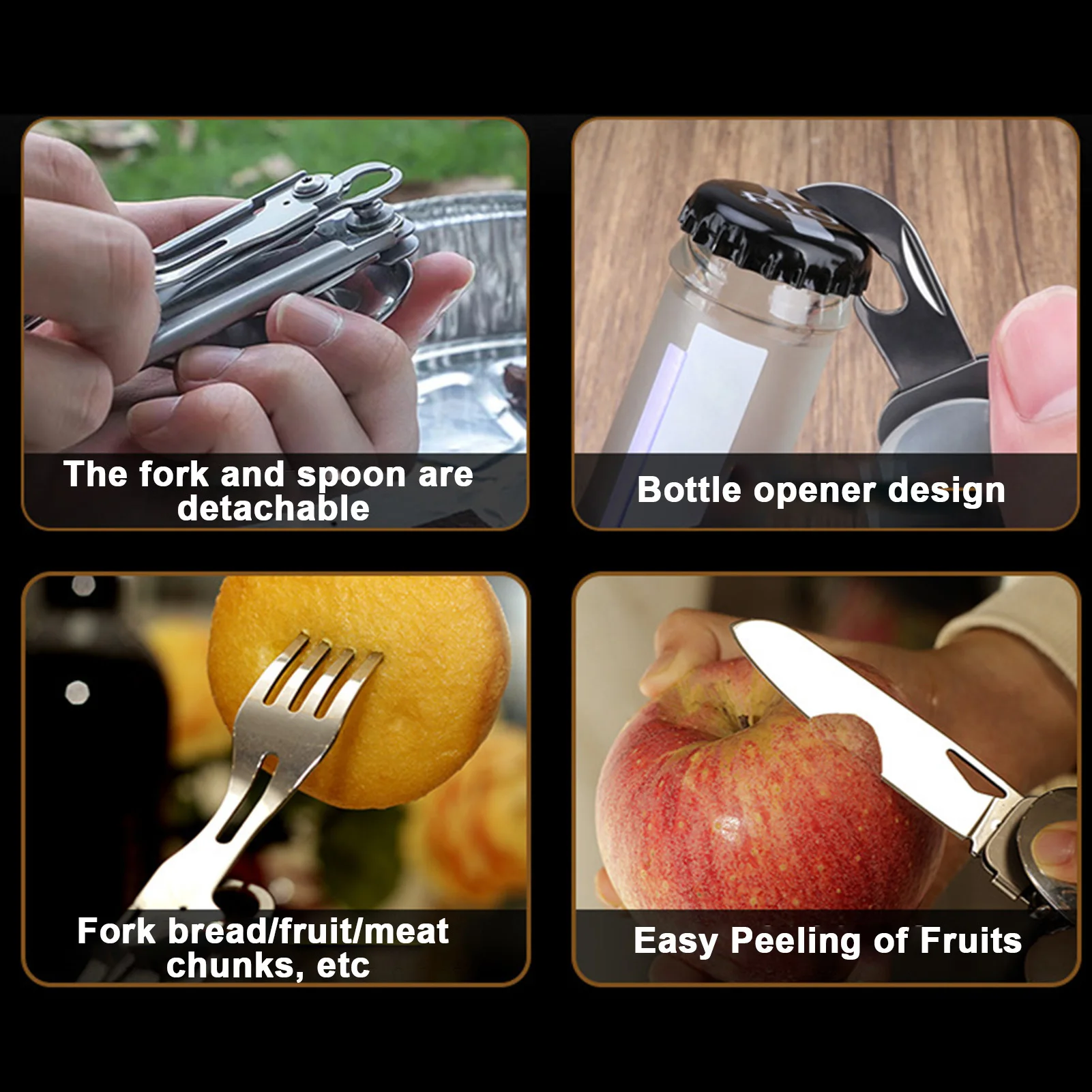 Folding Camping Cutlery Set 5