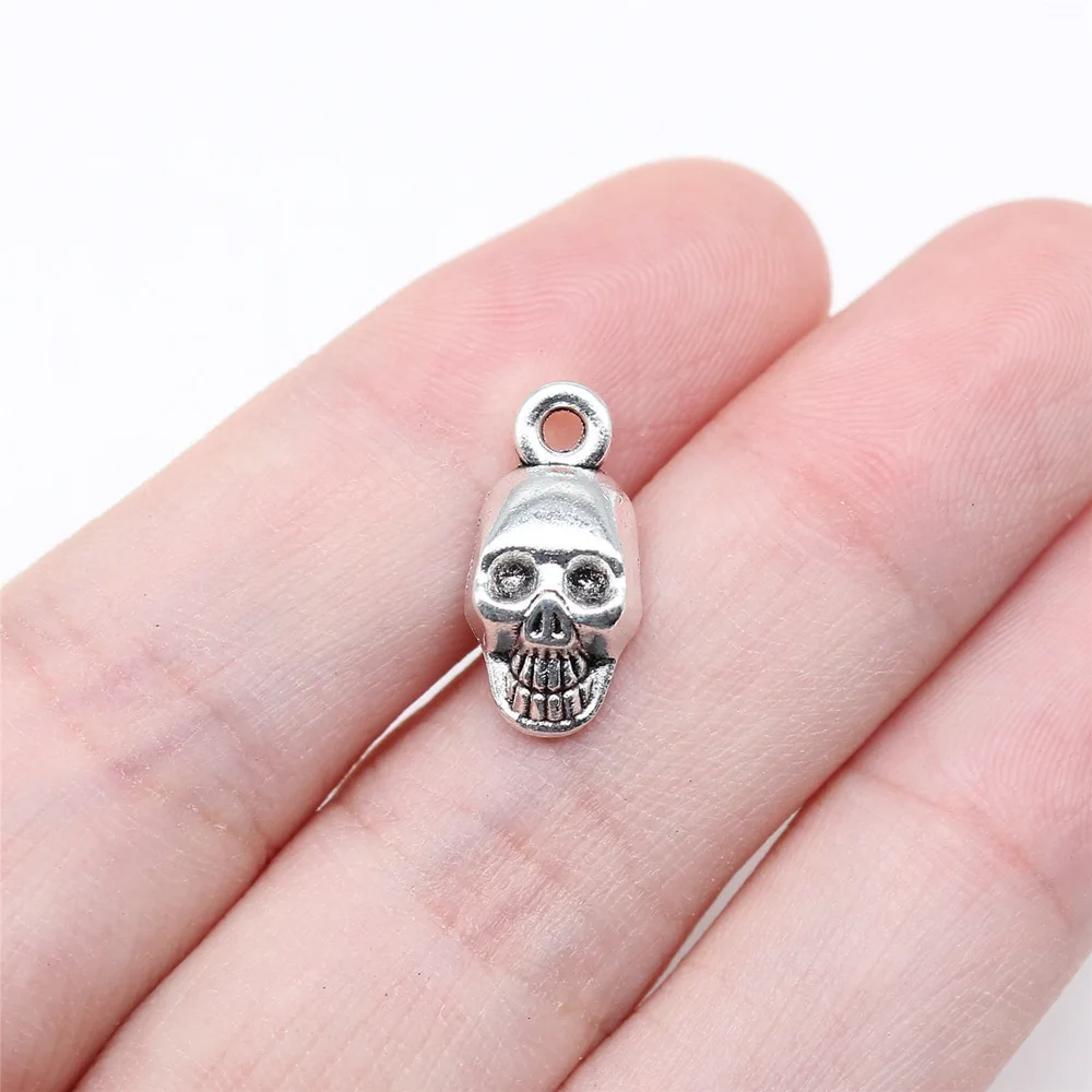 

Supplies For Jewelry Skull Charms Cute Car Pendant 10pcs