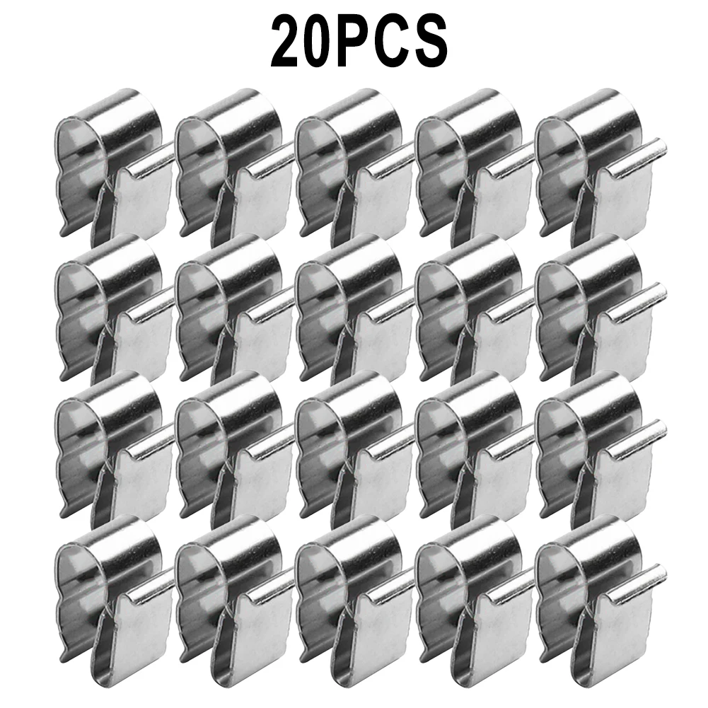 

20/50pcs Stainless Steel Solar Panel Cable Clips For 2x6mm Solar Photovoltaic Cable Clips Frame Wire PV Cable Clips Rack