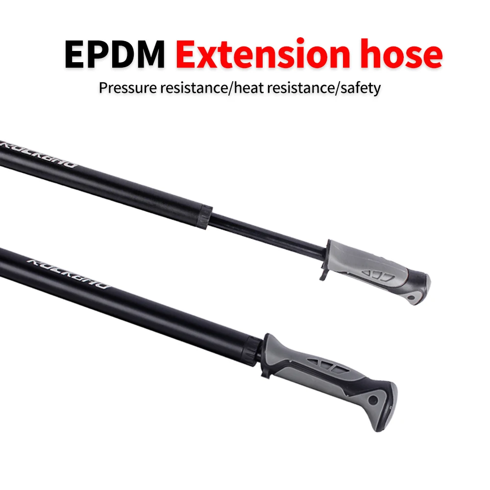 ROCKBAO MTB Bike High Pressure Air Pump 300PSI Cycling Accesory  Mini Pump Mountain Bicycle Tyre Portable Inflator