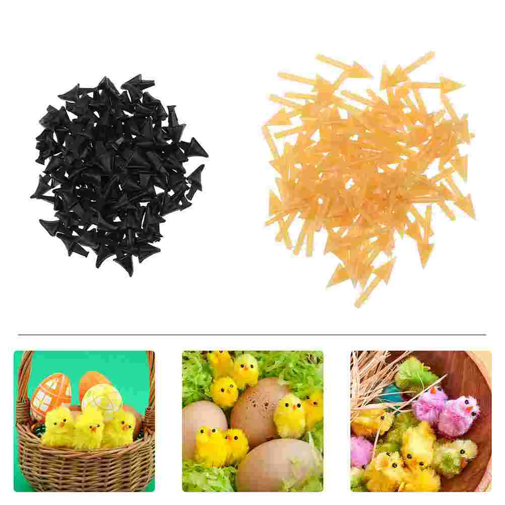 

140pcs Plastic Handmade Mouth DIY Ducks Chicken Bird Toy Making Accessories