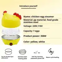Home Multifunctional 350W Egg Boiler, Small Steamed Egg Custard Machine, Fast Breakfast Making Tool, Hot Soup And Dish Maker 2