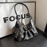 sac de luxe femme sac bandoulière femme sac de marque luxe femme DistMurcia-Sacs à main plissés vintage pour femmes, sac hobo rétro, design de luxe, grande capacité, initié, hiver, nouveau, 2024 6