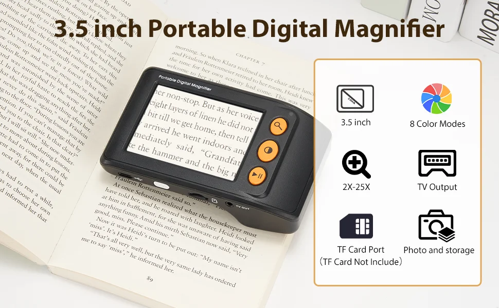 gladfoam electronic digital video magnifier for seniors