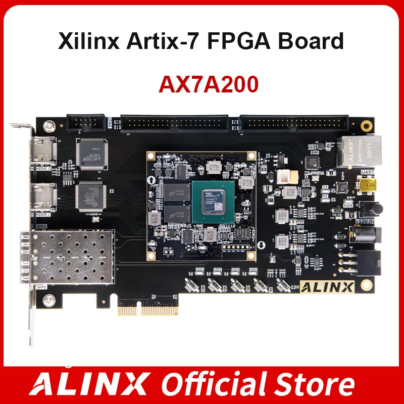 

ALINX AX7A200 XILINX Artix-7 PCIe SFP FPGA макетная плата XC7A200T A7 SoMs XC7A 200T SFP PCIe