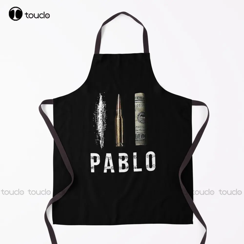 

Dollar Cocaina Bullet #2 Apron Pablo Escobar Plata O Plomo Colombian Drug Lord Garden Kitchen Household Cleaning Custom Apron