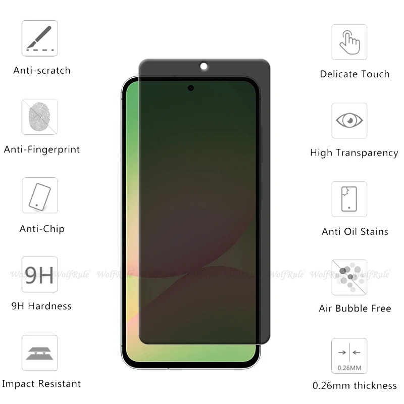 4 قطعة لسامسونج A56 الزجاج سامسونج A56 الزجاج المق...