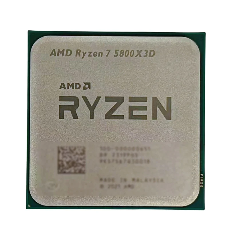 AMD R7 5800X3D 라이젠 7 게이밍 프로세서 새로운 라이젠 5000 시리즈 5GHz 8코어 16스레드 CPU 프로세서 DDR4 96MB 105W 루즈 파이