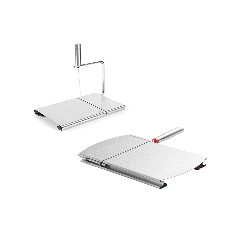 Stainless Steel Cheese Slicer Graduated Multifunctional Tool Butter Knife and Sausage Cutter Kitchen Utility Cutter