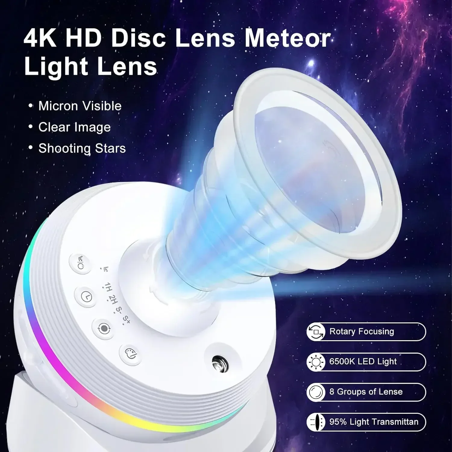 Xiaomi LED Night Light Galaxy Star Projector 4K HD 13 IN 1  Planetarium Projector 360° Rotation For Bedroom Decor Children Gift 4