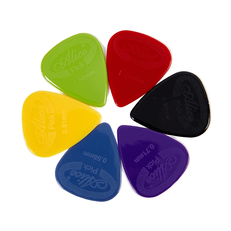 10pcs/pack Guitar Picks Pick Non-slip 0.58-1.5mm For Acoustic Electric Guitarra Bass Ukulele Accessories guitar picks