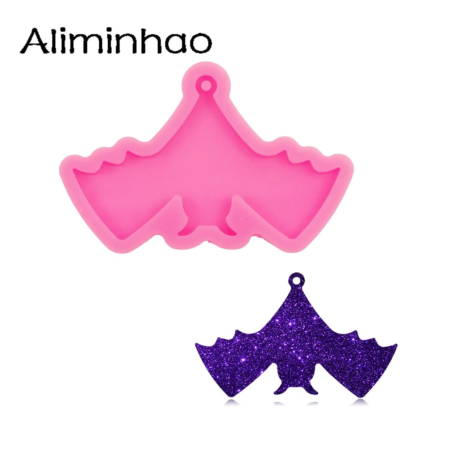 Dy0610 Diy Moule Brillant D Halloween Chauve Souris Squelette Chat Chateau Moules Pour Porte Cles Argile Polymere Resine Epoxy Moule A Chocolat Aliexpress Maison Animalerie