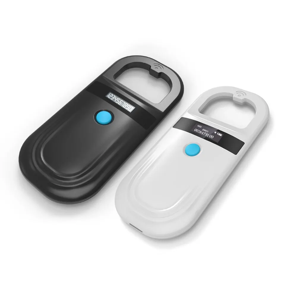 134.2KHz Animal RFID Reader 125kHz Pet Cat Dog Identificacion Microchip Scanner EMID FDX-B ISO11784/85 Glass Chip Tag Reader 180