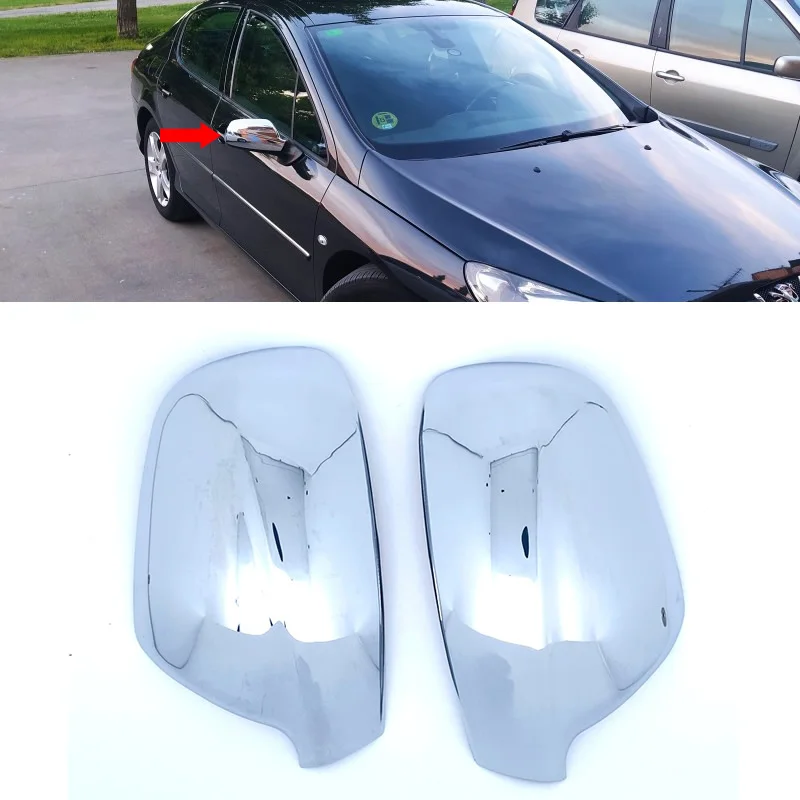 For 20042012 Peugeot 307 Cc Sw 407 Door Side Wing Mirror Chrome Cover