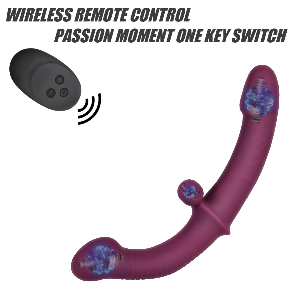 Dildo Strapless Strapo Vibratore G Spot Doppia testa Vibratig 10 Velocità Aal Massaggiatore per la Prostata Giocattolo del Sesso per Co_voghion.com