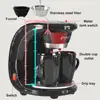 110V/220V 450W Household Electric Steam Drip Coffee Maker Automatic Dual Cup Coffee Machine Dual-use American Coffee Tea Machine 4