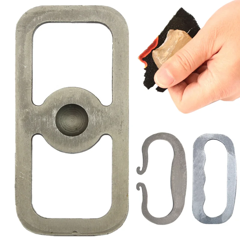 

New Carbon Steel Striker Flint Fire Starter Portable Emergency Fire Starter Outdoor Camping Survival Tool Old Style Fire Stone