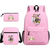 Cute Kanroji Mitsuri 3-Piece Backpack New Anime Kanroji Mitsuri Backpack Shoulder Bag Pencil Bag School 3-Piece Backpack 1