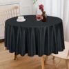 Solid Color Round Satin Tablecloth Wedding Party Resistant Wrinkle Free Soft Table Cloth Home Banquet Restaurant Table Decors 6