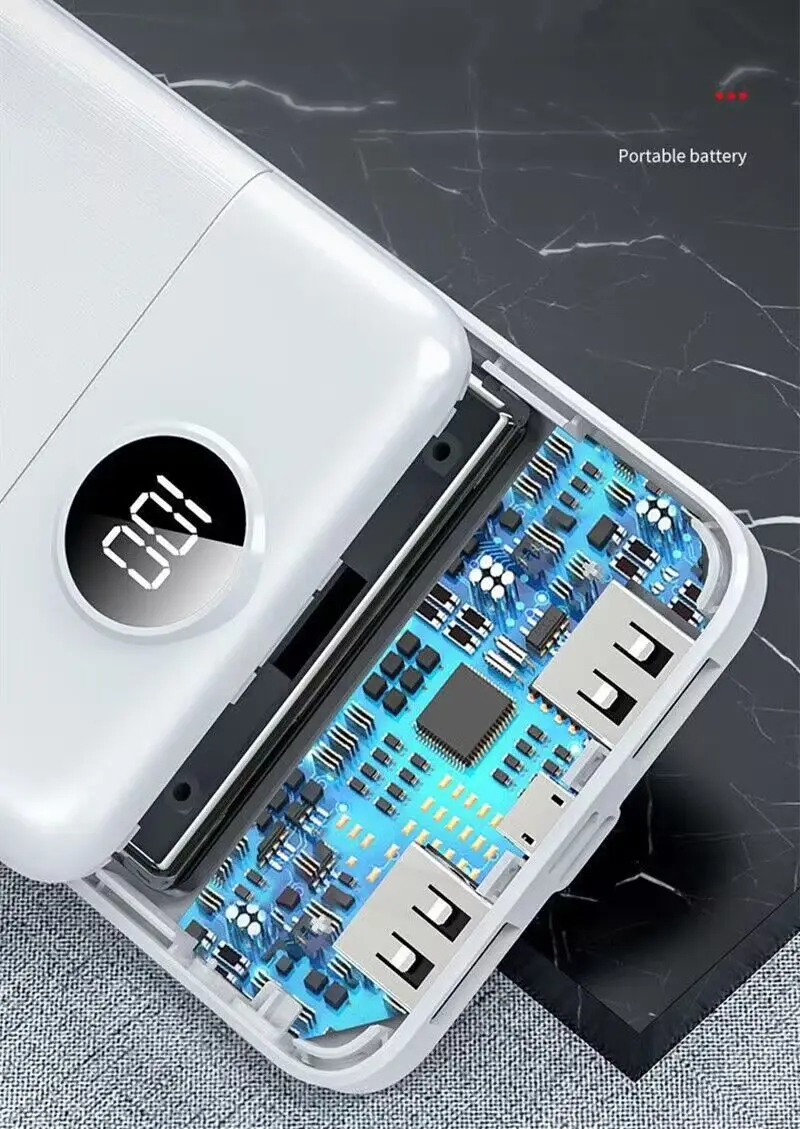 Convenient and portable The latest power bank has a stylish and simple