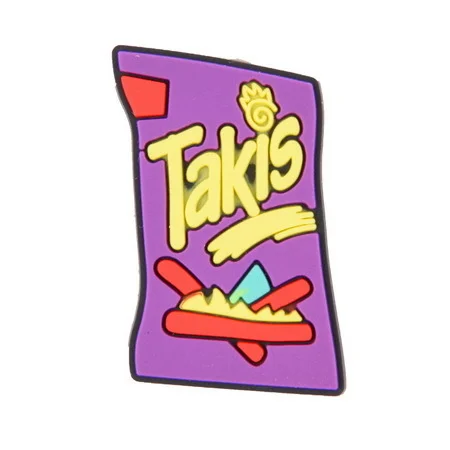 Hot Sell PVC Mexican Food Croc Shoe Charms Mexico Women Snake Drink Grill Chips Shoe Decorations Colorful Sports Car Accessories