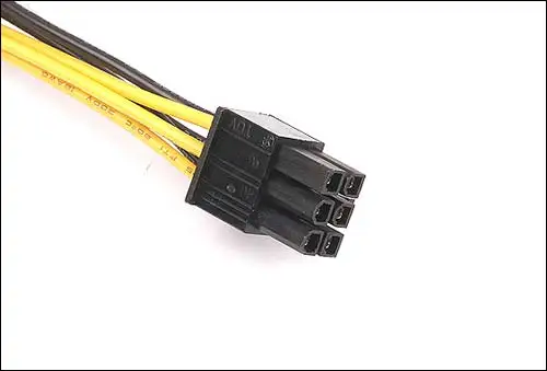 20CM 대형 4핀 - 6핀 전원 코드 단일 D - 6P 비디오 카드 전원 공급 장치 라인 단일 4PIN 회전 6PIN 전원 케이블