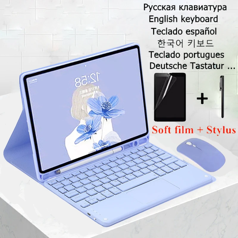 Teclado para Samsung Galaxy Tab s6 Lite Capa Touchpad Sm-p610 P615 10.4 Case