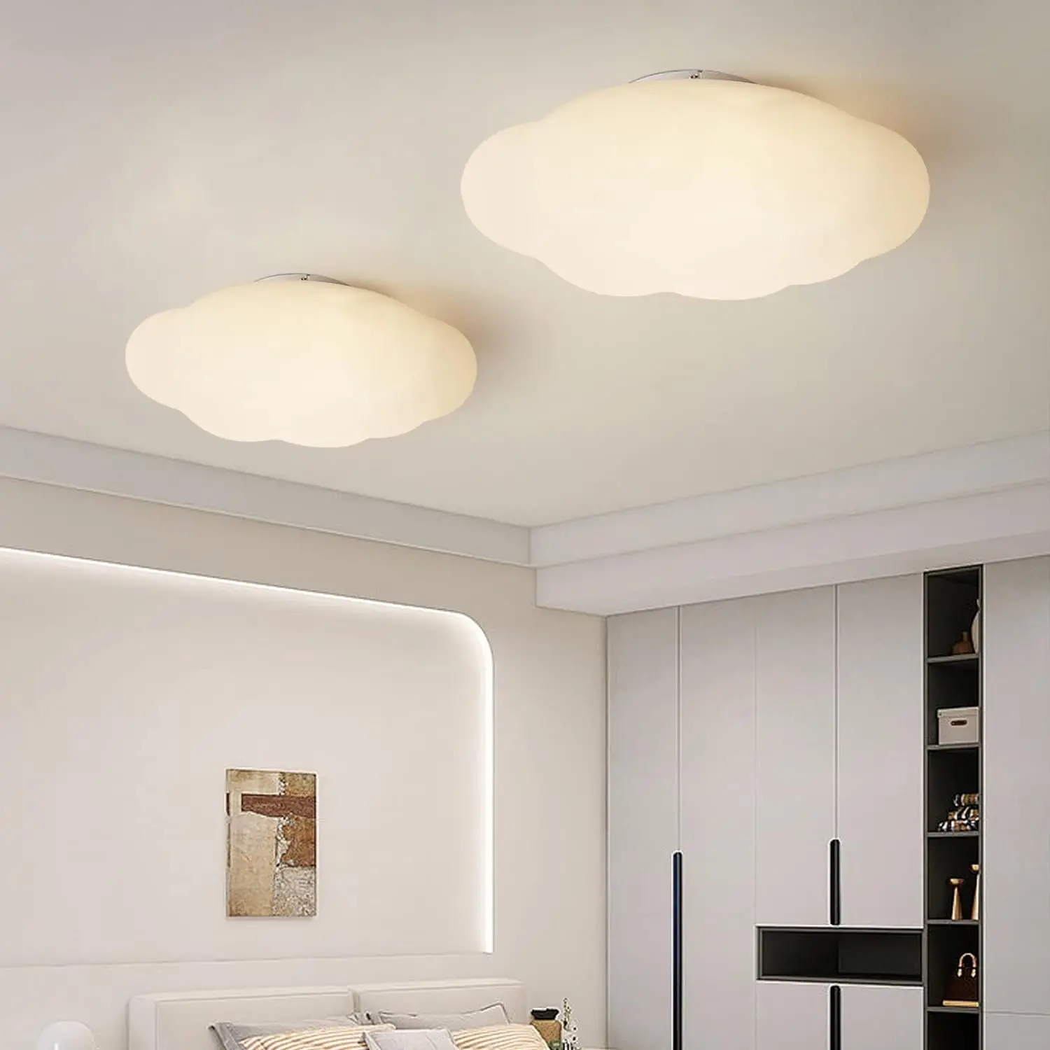 

Скандинавская лампа в форме облака, современный потолочный светильник в форме облака, для гостиной, спальни, детской комнаты, домашний декор, светодиодная люстра