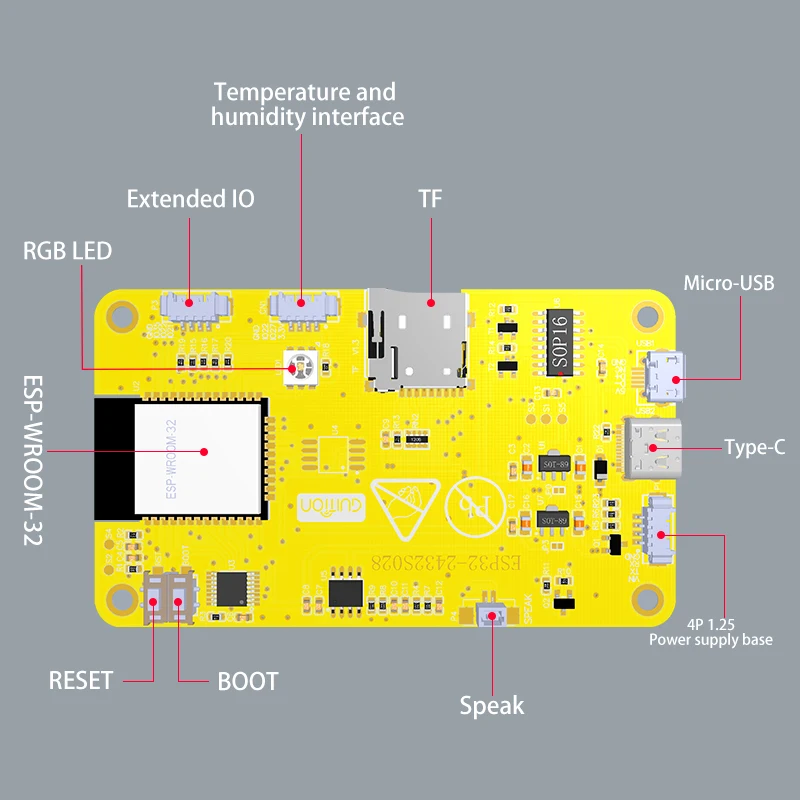 ESP32 MCU 2.8 Inch Smart Display for Arduino LVGL WIFI Bluetooth Touch WROOM 240*320 Screen LCD TFT Module with Free Tutorials — view 2