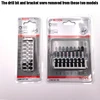 BOSCH 2608522362 Attachment Savings Box PICK & CLICK Bits 8-Slot Holde Transparent Small Storage Tool Box 6