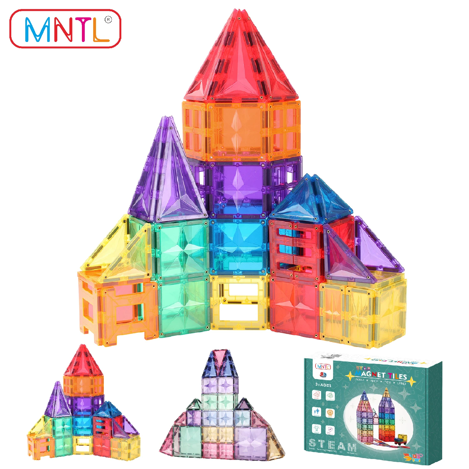 Mntl 108pcs Toys Set Educational Stem Building Blocks