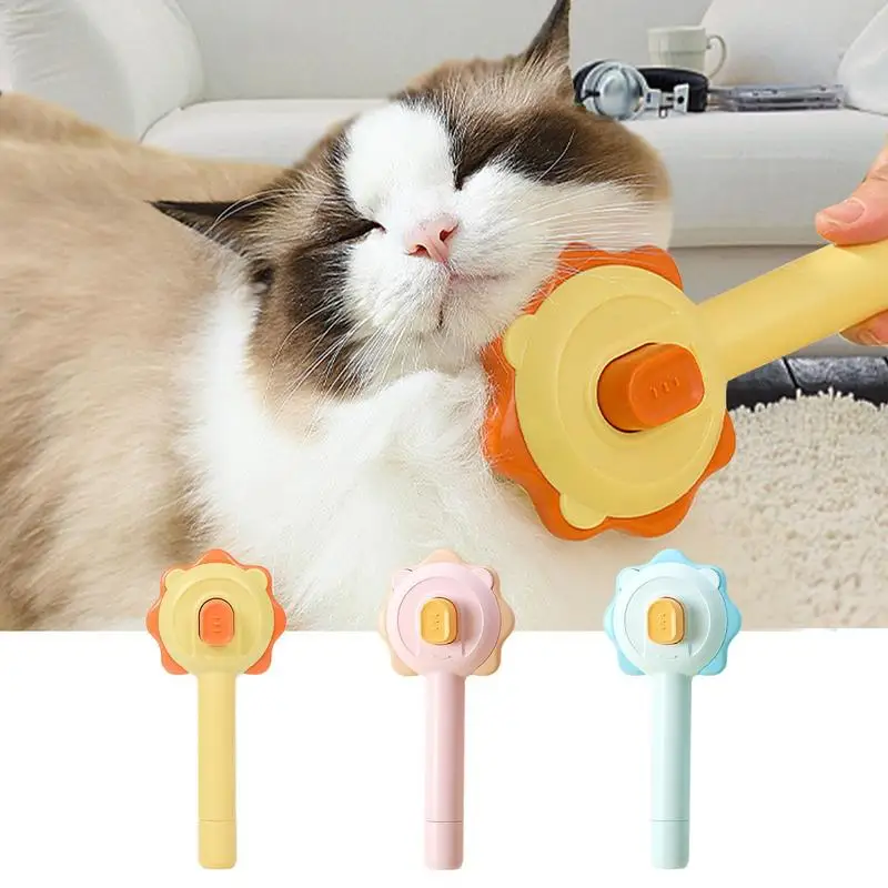 

Cute Cat Slicker Brush Multifunctional Hair Cleaning Brushes Sun Flower Shape Shedding Comb For Cats Dogs Pets Grooming Supplies