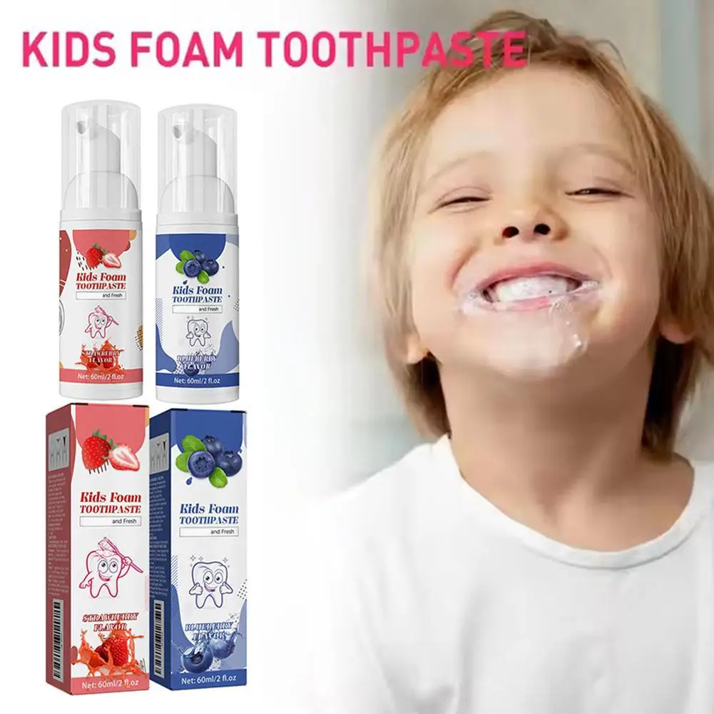 Children's Toothpaste Cavity Tooth Prevention Repair Whit-ening Decay Remove Bad Breath Foam Stain Cleansing Dental Toothpa T8E6