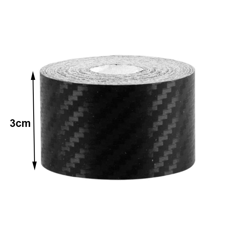 Enhanced Black Carbon Fiber Anti-Scratch Car Tape – Waterproof Protector Film for Door Edges and Side Mirrors