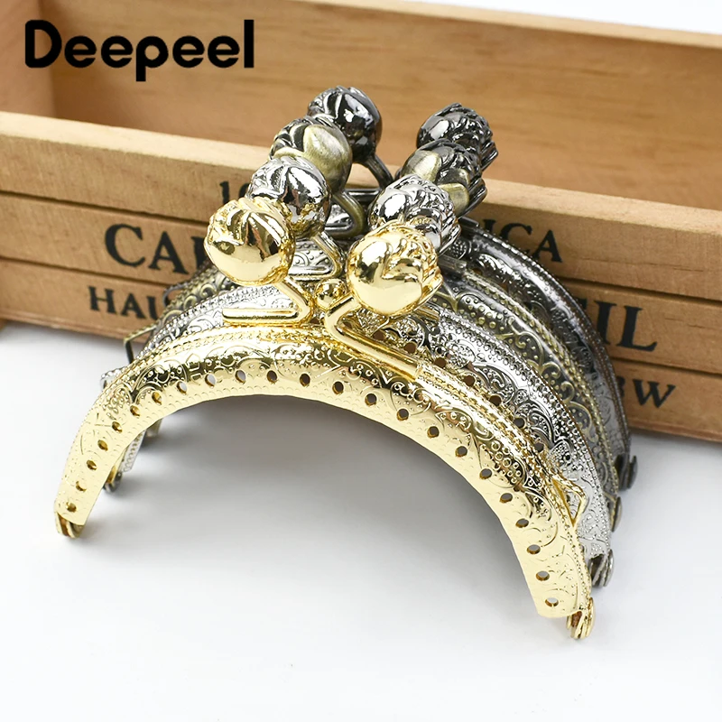 

5/10 шт. Deepeel, 8,5 см, металлические стандартные Швейные кронштейны, розовая пряжка, ручка для кошелька, сумки, поцелуй, застежка для сумок, фурнитура, аксессуары