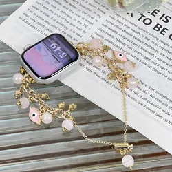Elegant Stainless Steel Bracelet Link - 42mm44mm45mm49mm (Pink gold)