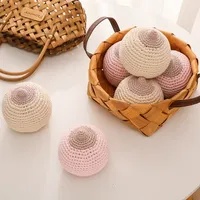 1pc Baby Teether Crochet Boob for Kids Handmade Breastfeeding Models Soothe Toy Babies Gift Children's Toy 1