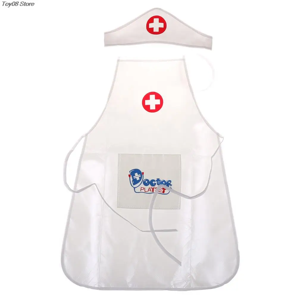 

Лидер продаж; Новинка; 1 комплект одежды 1 головной убор ролевые игры игрушка набор доктора одежда игрушки дети играют важную роль в больнице комплект для медсестры для детей девочка игрушка
