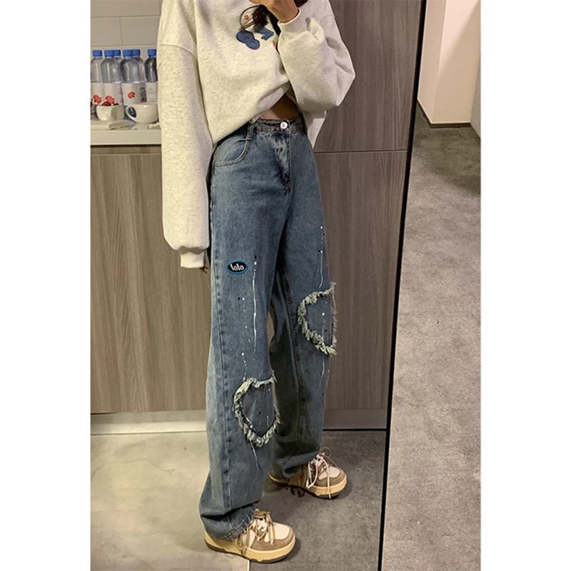 Women's Jeans High Waist Splash Ink 