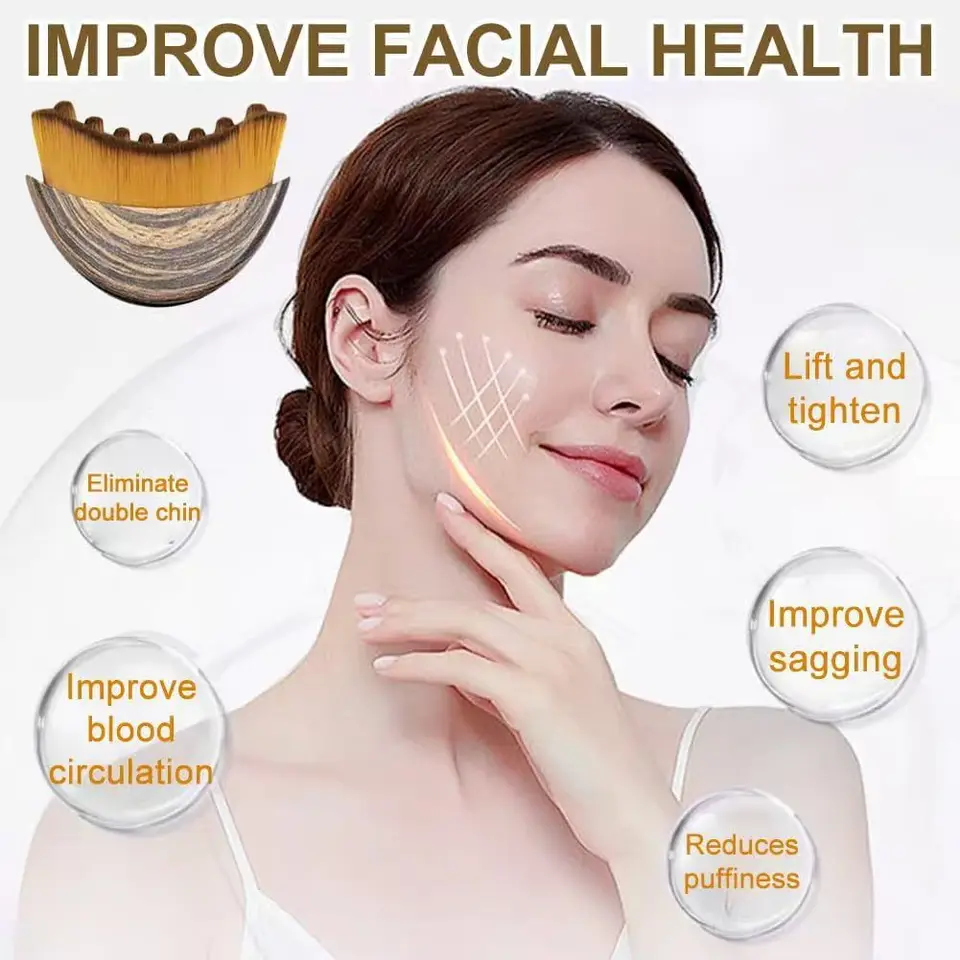 Nouvelle brosse de massage lymphatique avec boîte de rangement pour stimuler et redessiner le contour du visage_voghion.com