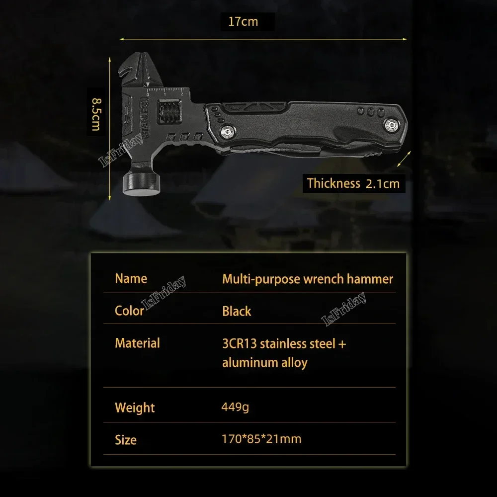 Multi functional adjustable open-end wrench combination universal folding pliers EDC tool Wrench universal folding pliers