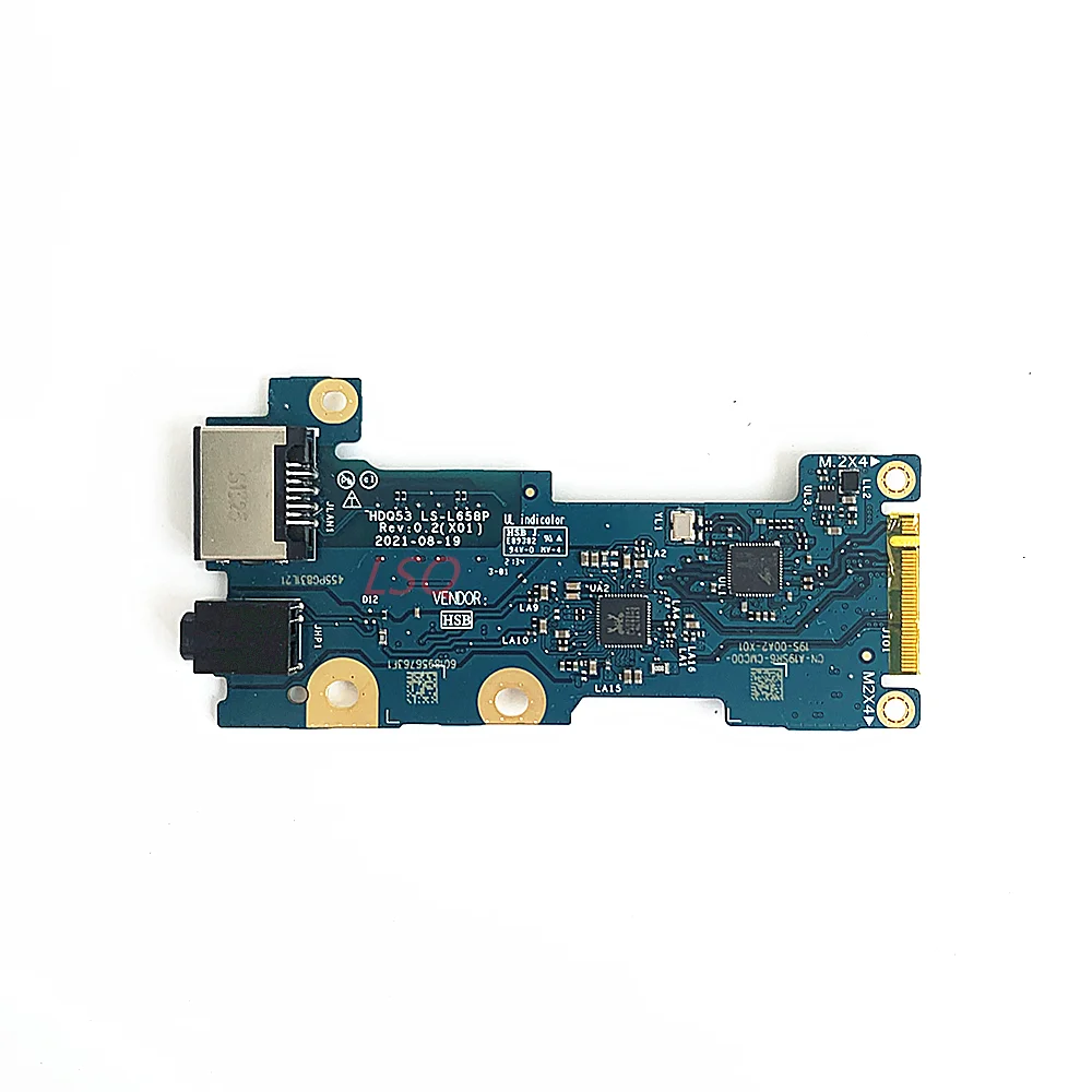 Ls-L658P Per Dell G15 5520 5521 G16 7620 Audio Ethernet Lan Port Io Board 100% Test Ok