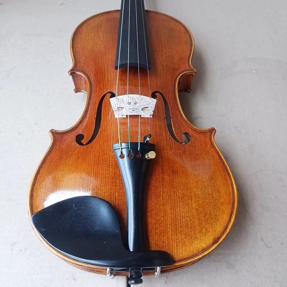 over 20 years tiger patterned maple Handmade violin 4/4 Italian oil varnish Retro Violin beginner Professional string instrument